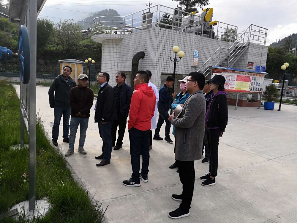 西藏自治區水利部領導蒞臨亞東縣污水處理廠考察工作